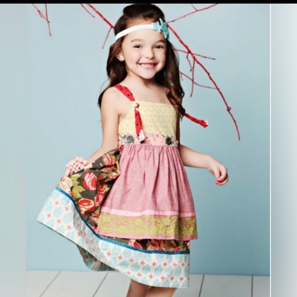 Matilda Jane Serendipity Another Perfect Day Knot Dress Size 6